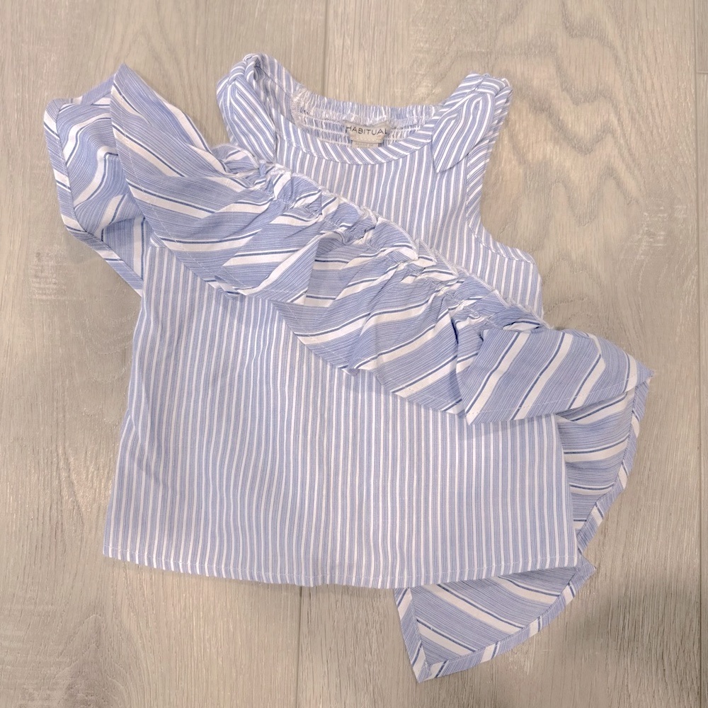 Habitual stripe ruffle top
